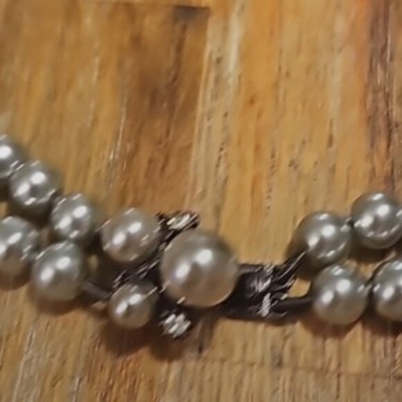 Vintage Banana Republic Double Strand Pearl Necklace. Layer w/Turquoise! - Picture 4 of 5